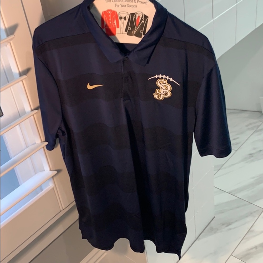 Men’s Nike St. John Bosco striped polo